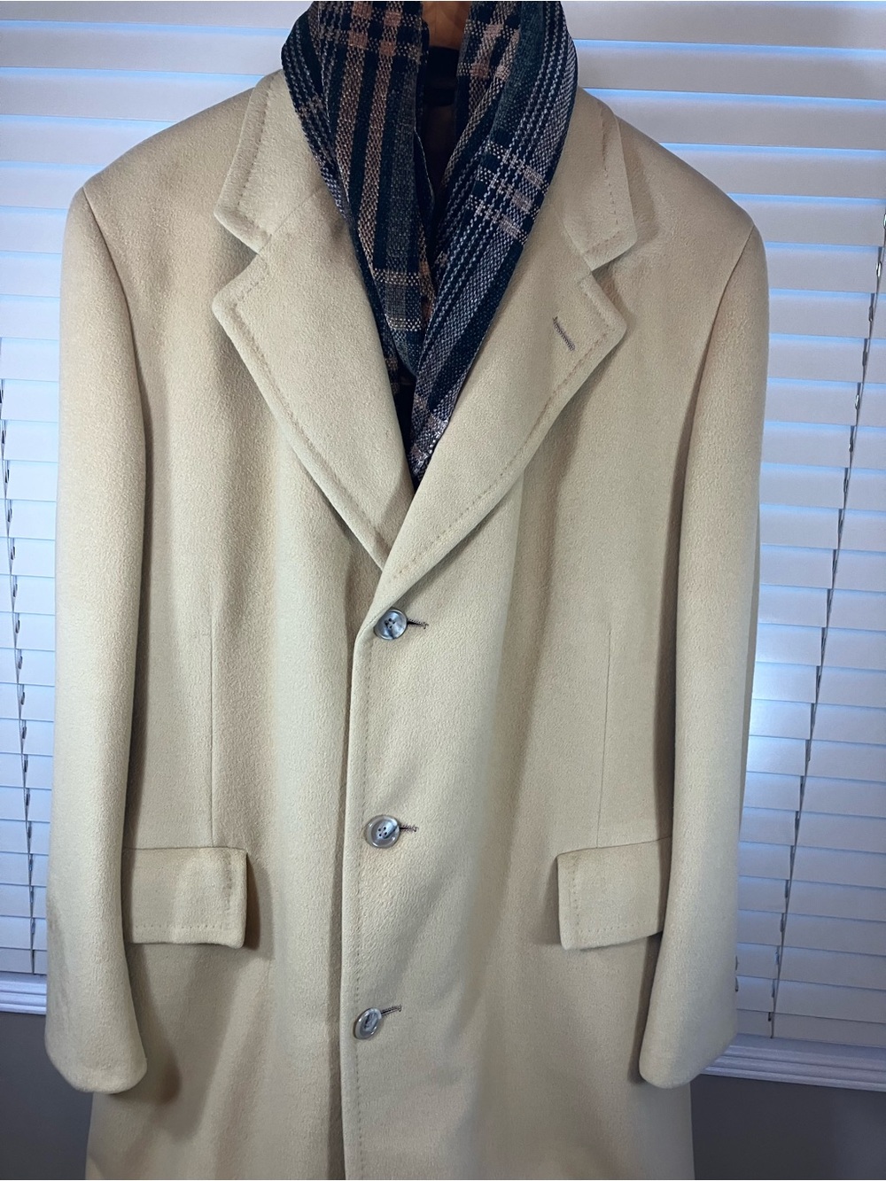 Vintage Lytton’s Threadneedle Chicago 100% Cashmere Men’s -Long Overcoat Robust